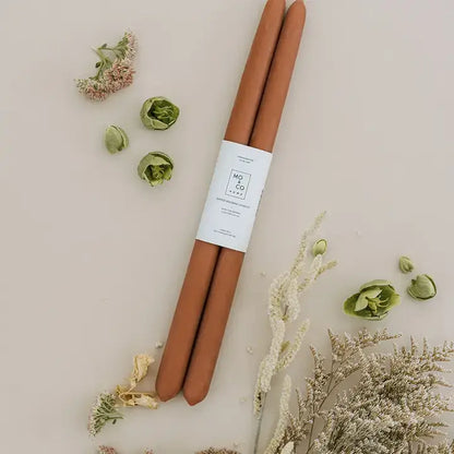 Eucalyptus Beeswax Dipped Taper Candles