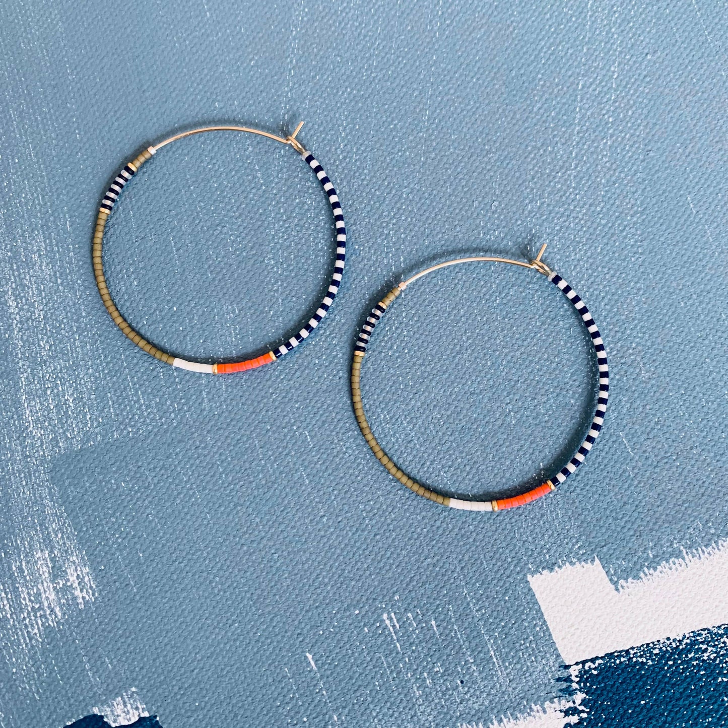 Beaded Hoop Pimento