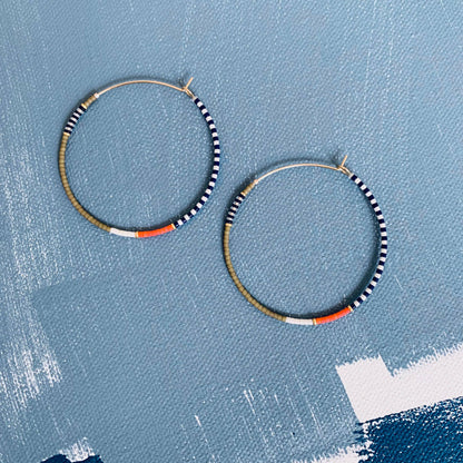 Beaded Hoop Pimento