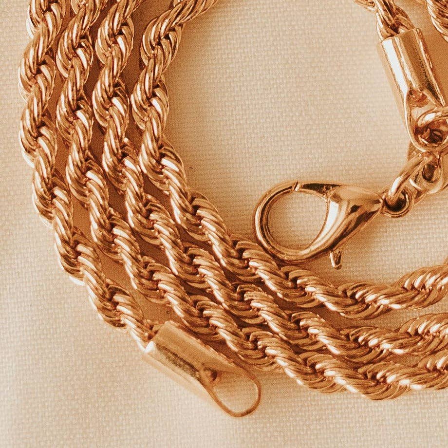 Gold Filled Rope Necklace