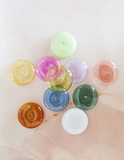 Glass Bubble Incense Holder : Martini Olive Translucent