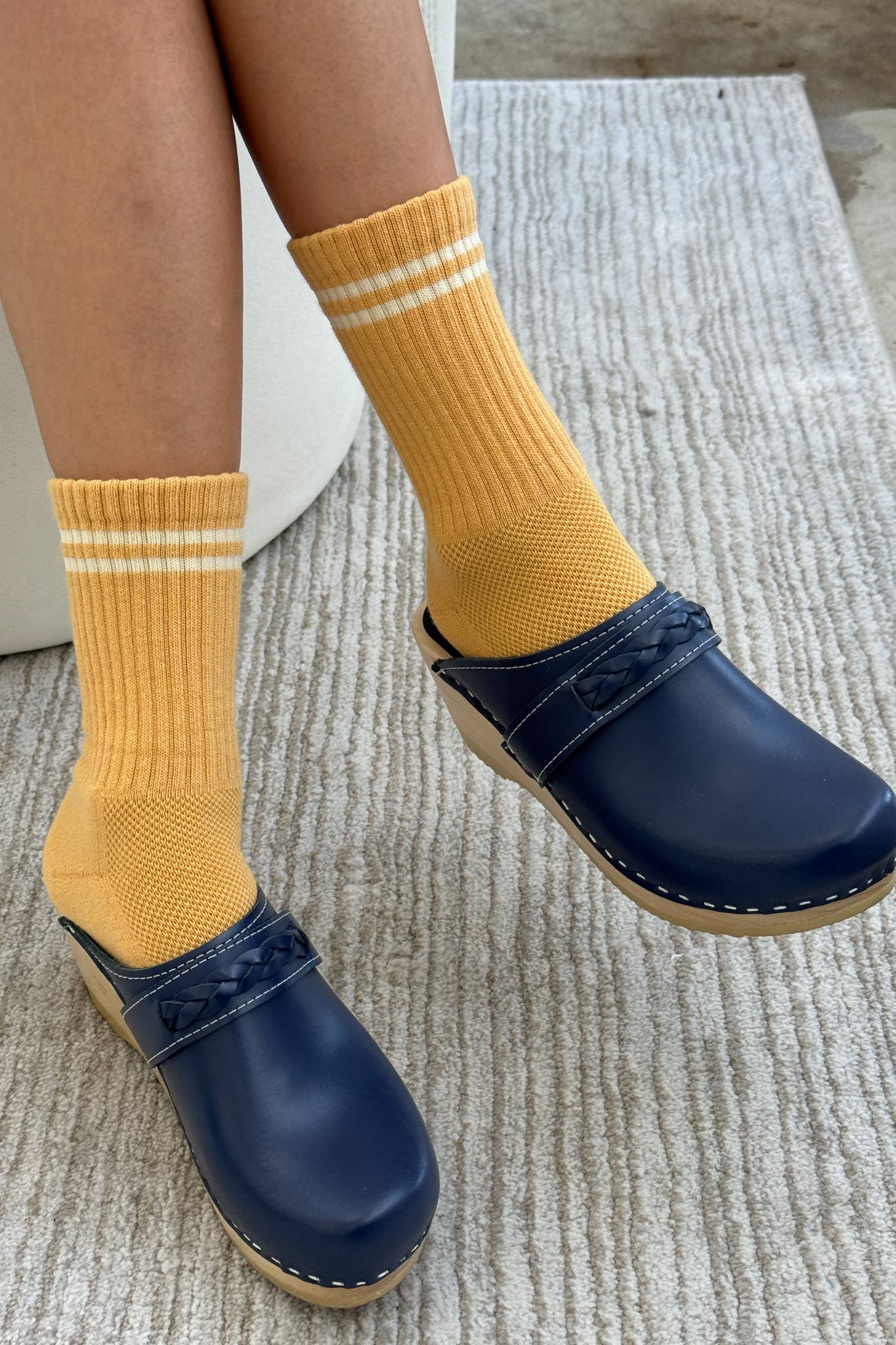 Boyfriend Socks: Cashew