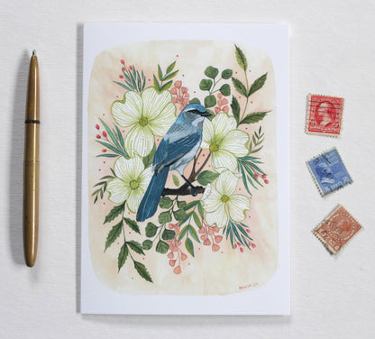 Greeting Card Blank - Scrub Jay