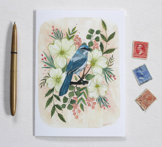 Greeting Card Blank - Scrub Jay