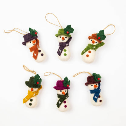 Felt Winter Snowmen