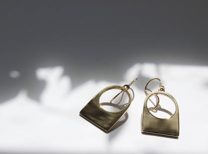 Contour Earrings 14k Gold Fill / Yellow Bronze