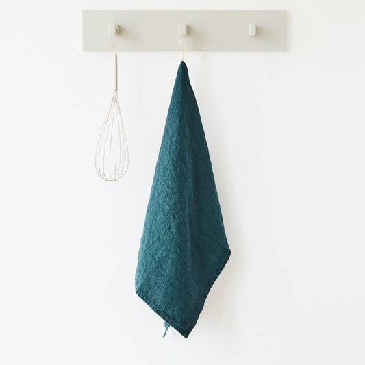 Deep Water Linen Kitchen Towel