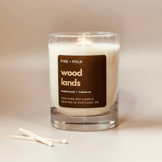 Woodlands | 11oz Wood Wick Soy Candle