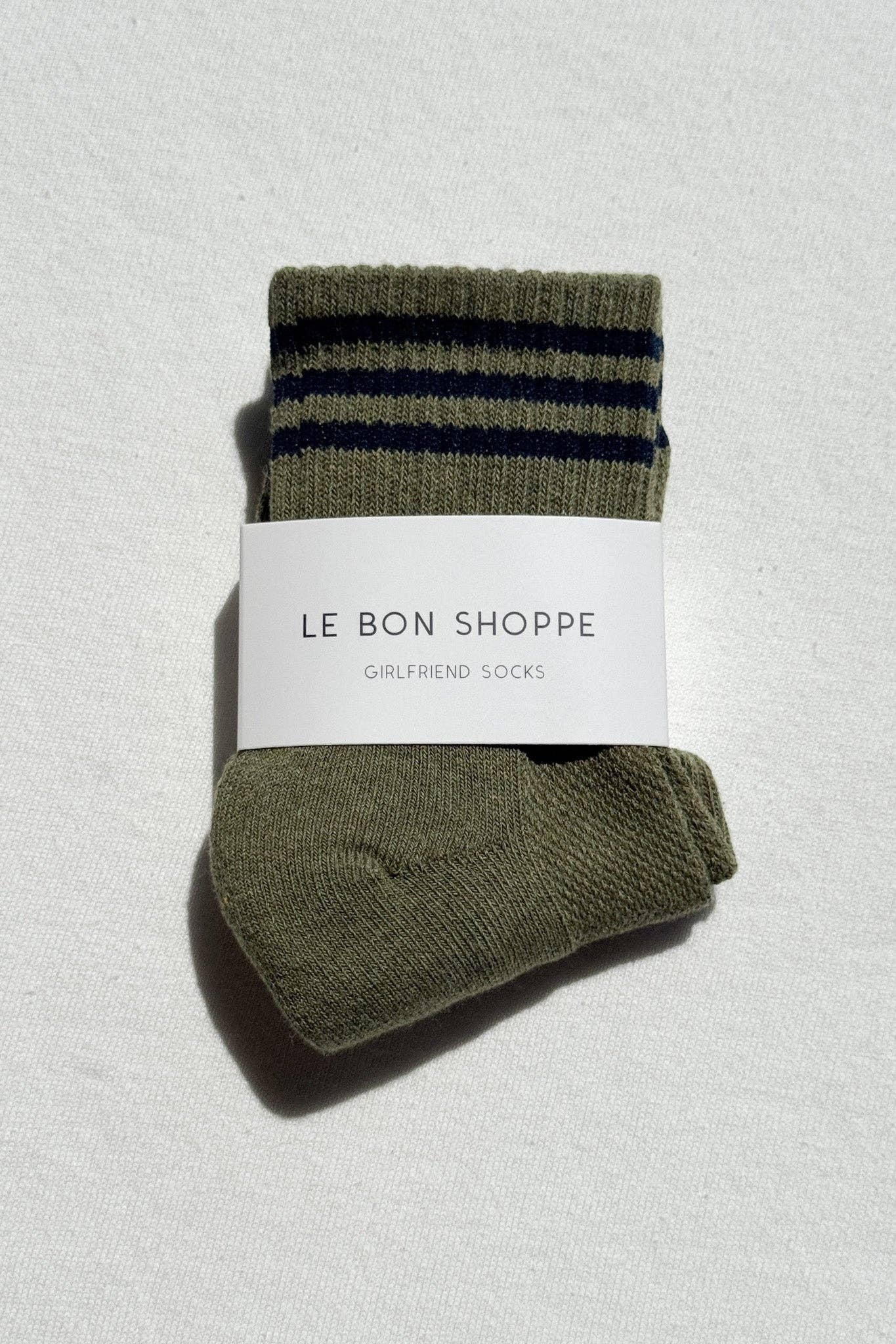 Le Bon Shoppe Girlfriend Socks in Sage 