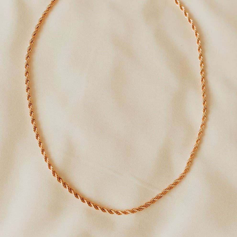 Gold Filled Rope Necklace