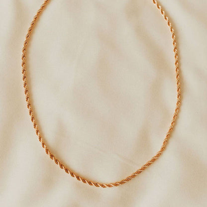 Gold Filled Rope Necklace