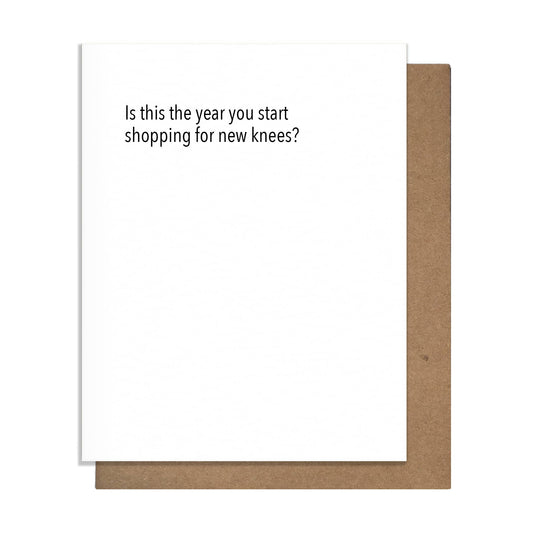 New Knees - Birthday Card