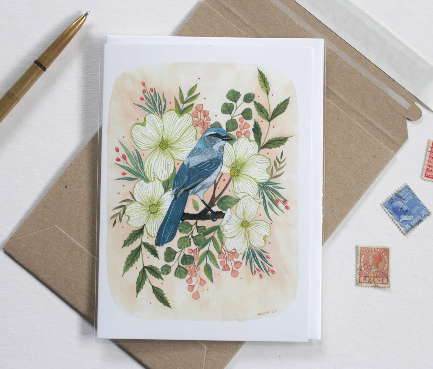 Greeting Card Blank - Scrub Jay