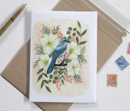 Greeting Card Blank - Scrub Jay
