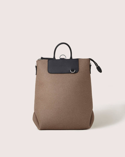 Bedford Merino Wool Midi Backpack - Cumin Black