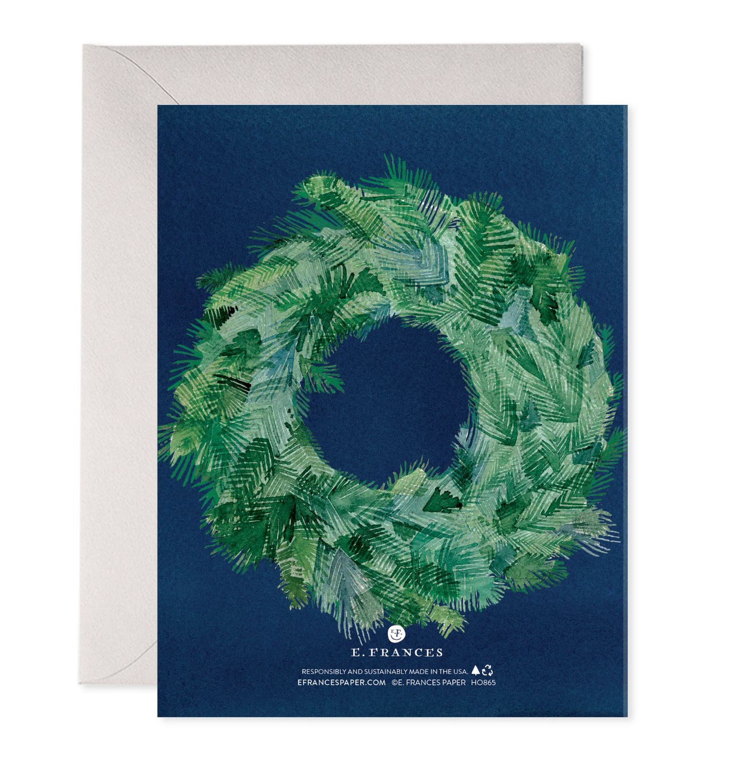 Season's Greens | Wreath Christmas Card Set