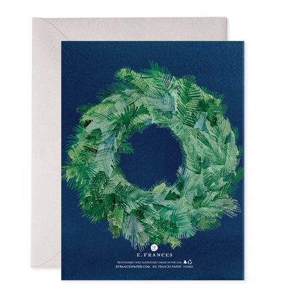 Season's Greens | Wreath Christmas Card Set