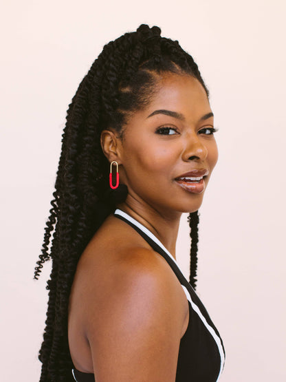 Macramé Link Earrings: Serenity