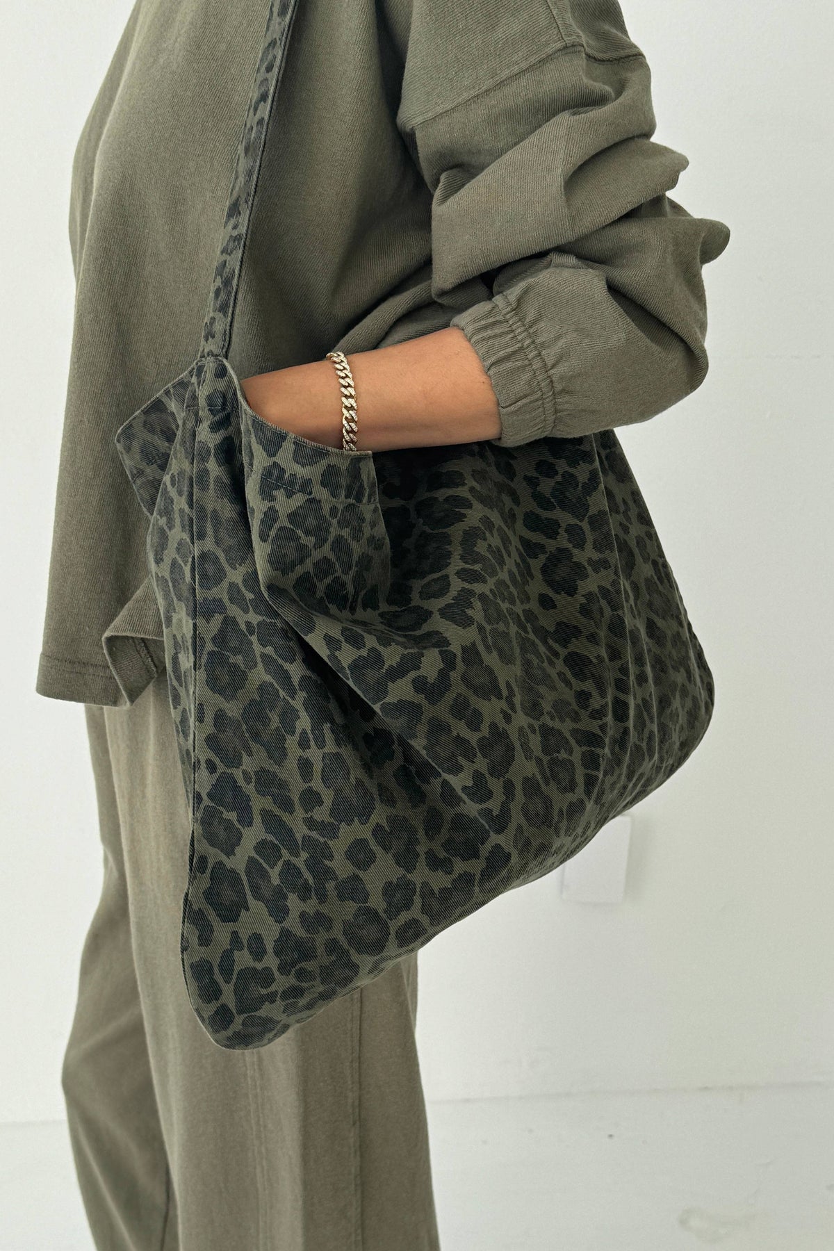 Fern Leopard Tote Bag