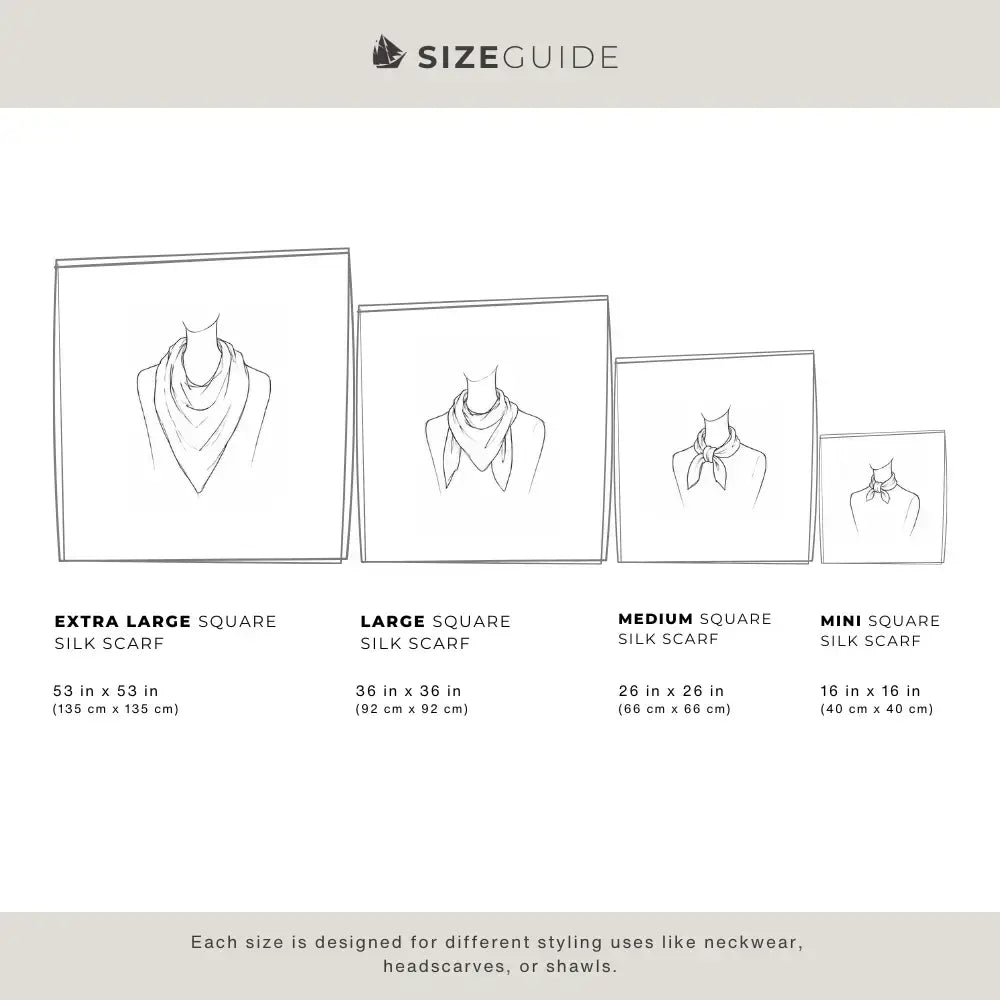 Voyager Silk - Silk Scarves - Botanical Colorblock | Women's Silk Scarf | Square Scarf