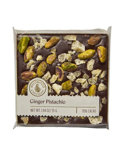 Ginger Pistachio Dark Chocolate