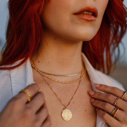 Gold Vintage Ball Chain Necklace