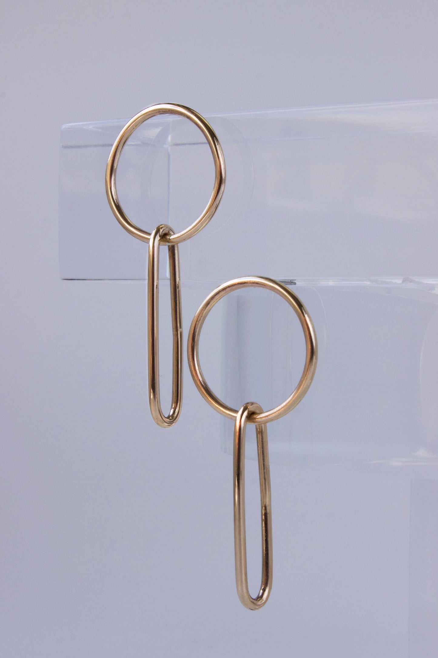 Circle Link Earrings: 14K Gold Fill