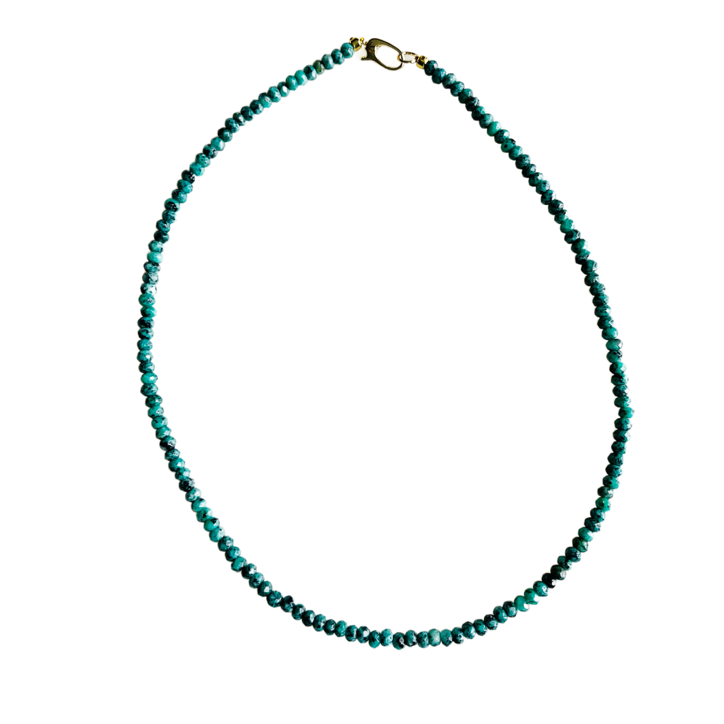 Market and King - Dainty Candy Gemstone Necklace: Turquoise