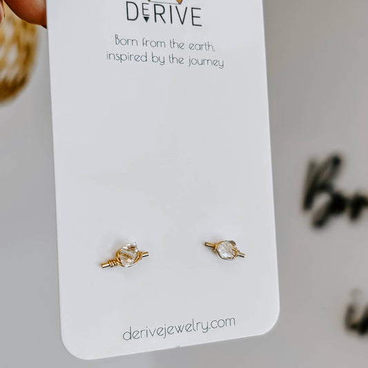 Stardust Post Earrings: 14k Gold Fill
