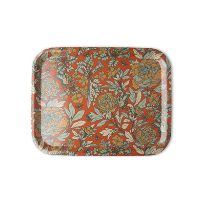 Birch Laminate Tray Peonies 11x14"