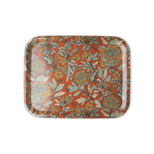 Birch Laminate Tray Peonies 11x14"