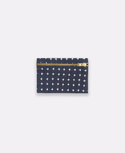 Cross-Stitch Coin Purse: Slate