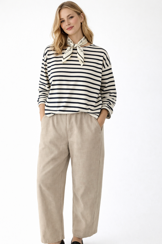 Sailor Top: NAVY STRIPE