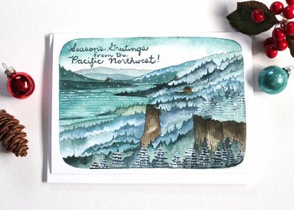 michele maule - Holiday Card - Season's Greetings from the Pacific Northwest