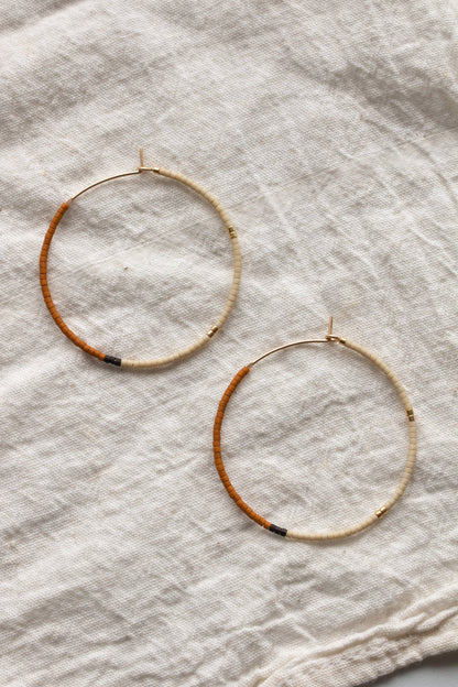 Mala Hoops: Olive / Large