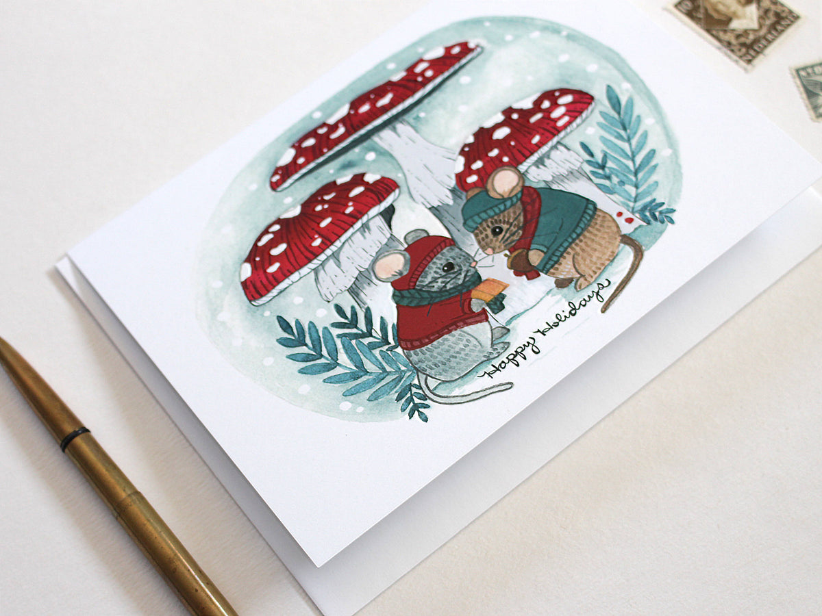 michele maule - Holiday Card - Holiday Mice