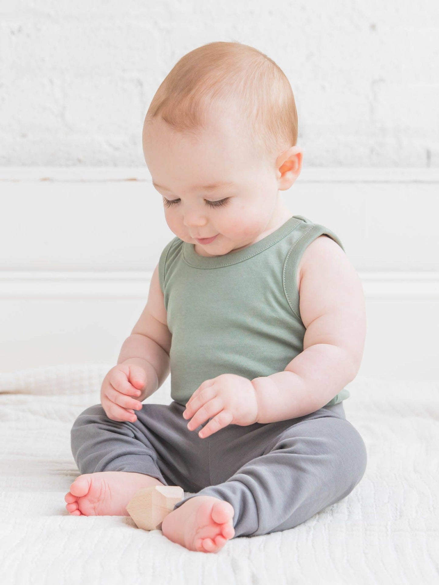 Organic Baby Cruz Joggers - Pewter