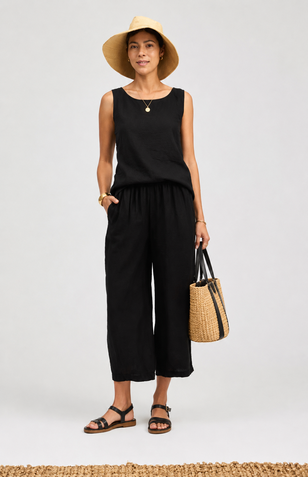 Black Parachute Pant