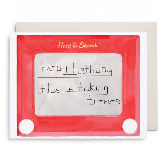 Happy Birthday Etch A Sketch Card