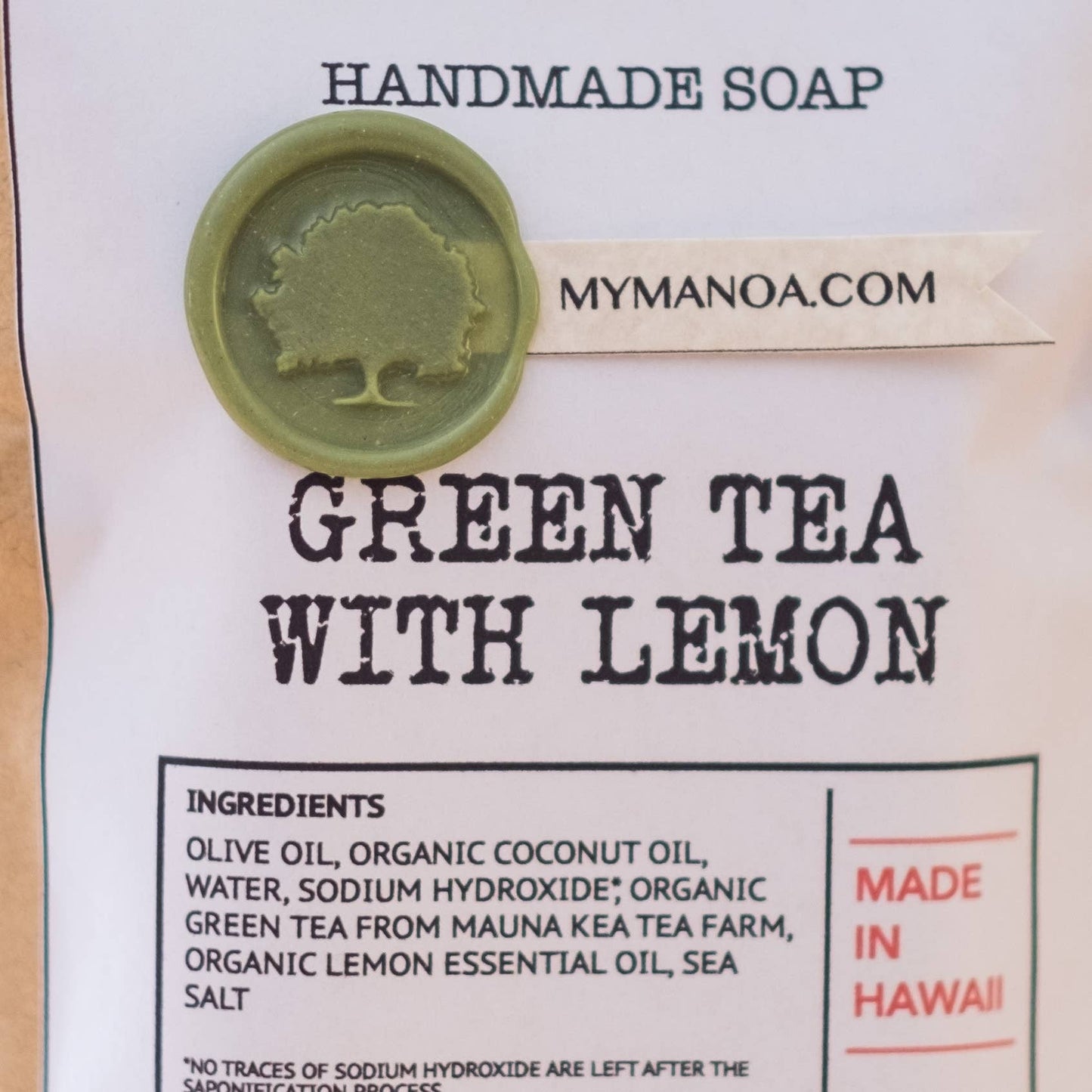 Organic Green Tea + Lemon Face Soap