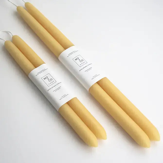 Eucalyptus Beeswax Dipped Taper Candles