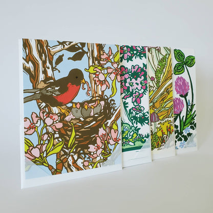 Hello There Botanical Friendship Greeting Card / Art Card