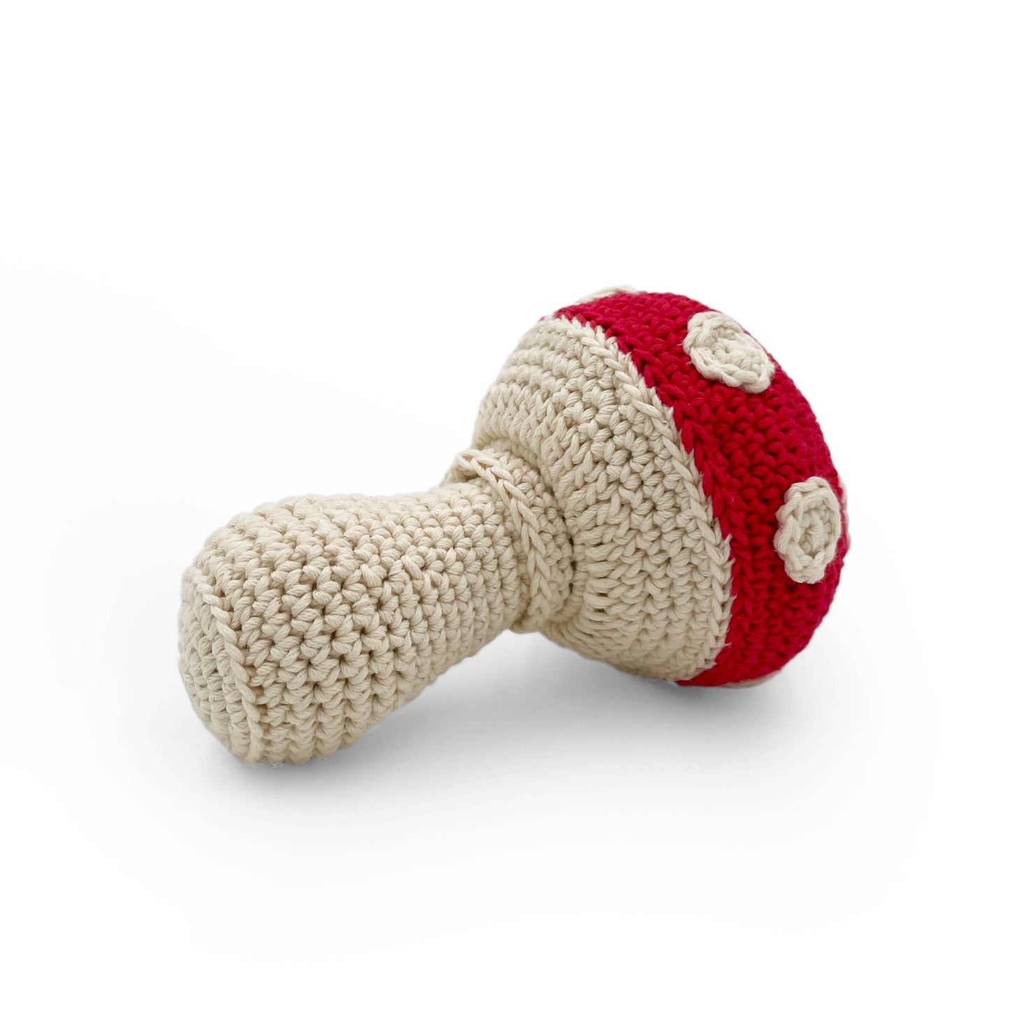 Mushroom Rattle 100% organic cotton