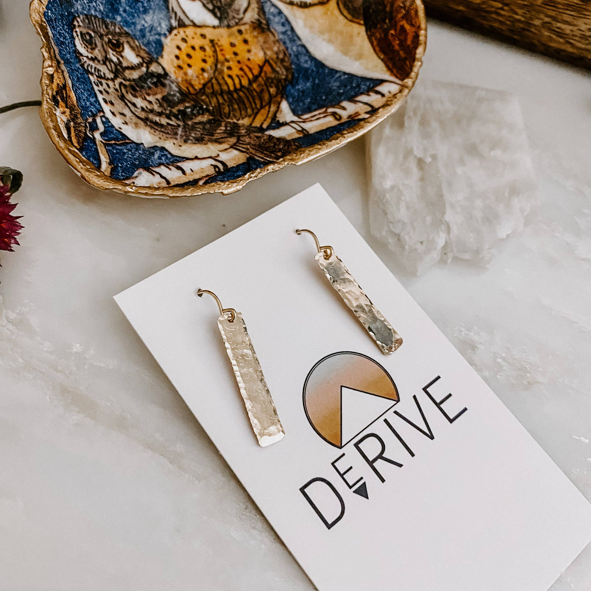 Untraveled Path Earrings: 14k Gold Fill