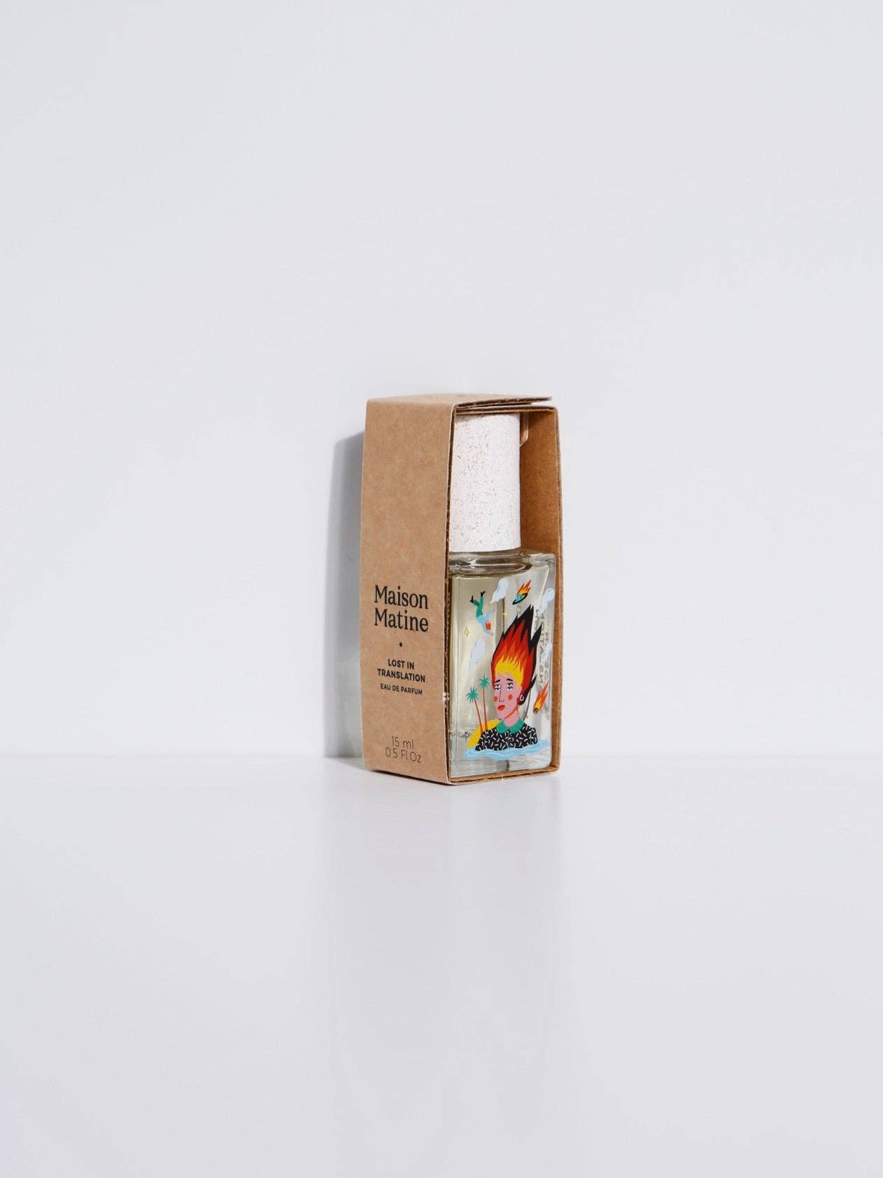 Bottle of Maison Matine's "Lost in Translation" French perfume.