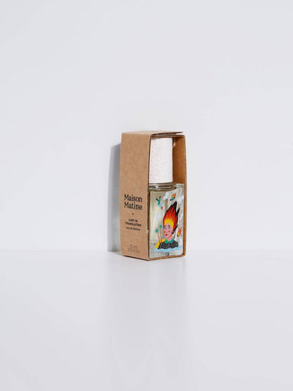 Bottle of Maison Matine's "Lost in Translation" French perfume.