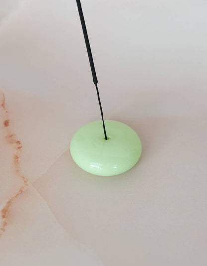 Glass Bubble Incense Holder : Amber Translucent