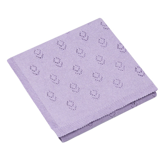 100% Cotton Baby Blanket ~ Lilac