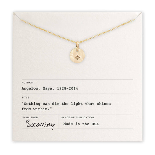 Becoming Jewelry Gold Starlight charm necklace with star pendant 