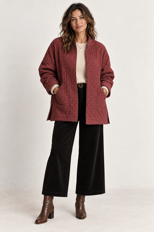 Quilted Coat Cinnabark
